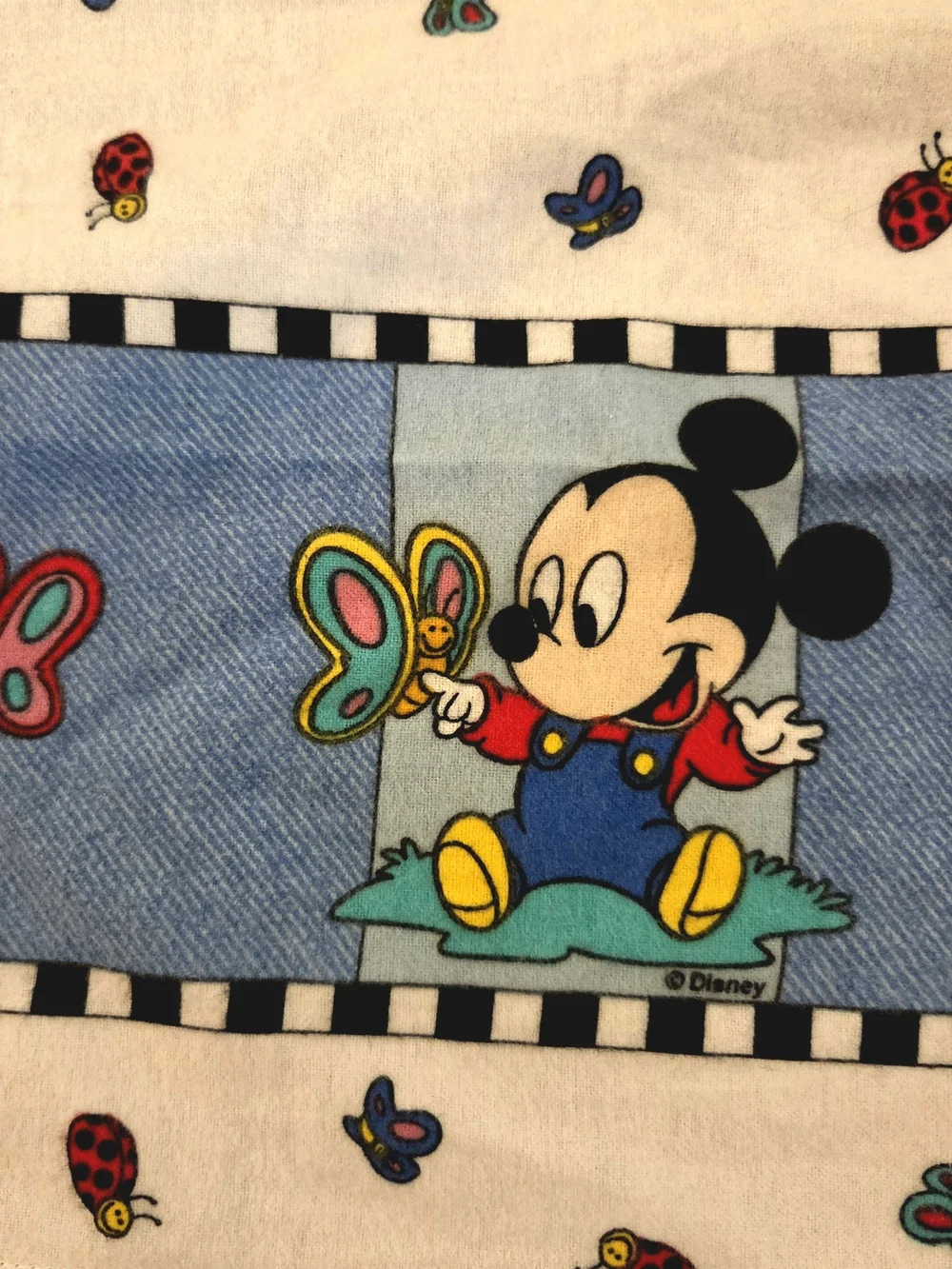 Vintage Disney Baby Mickey Minnie Pluto Handmade Nursery Window Valance 37